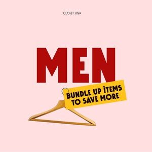 Men Closet Sign